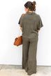On The Go Mock Neck Set - Dark Olive