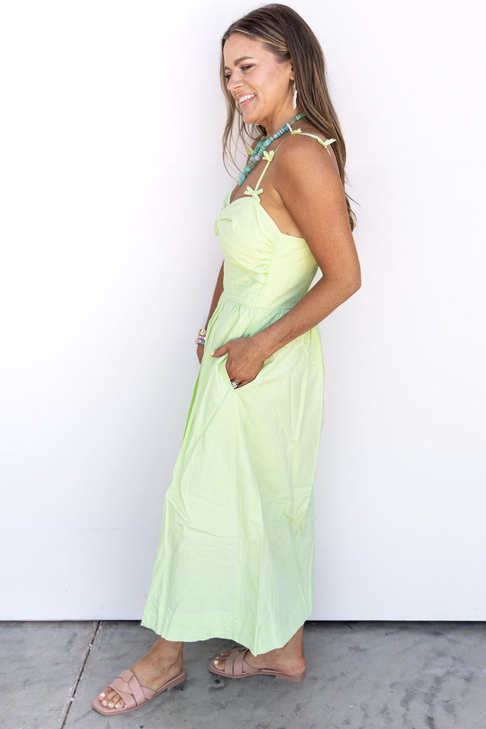 Summer I Turned Pretty Midi Dress - Limelight