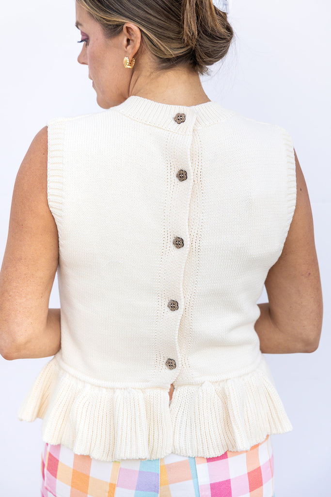 Coconut Cutie Top - Eggshell