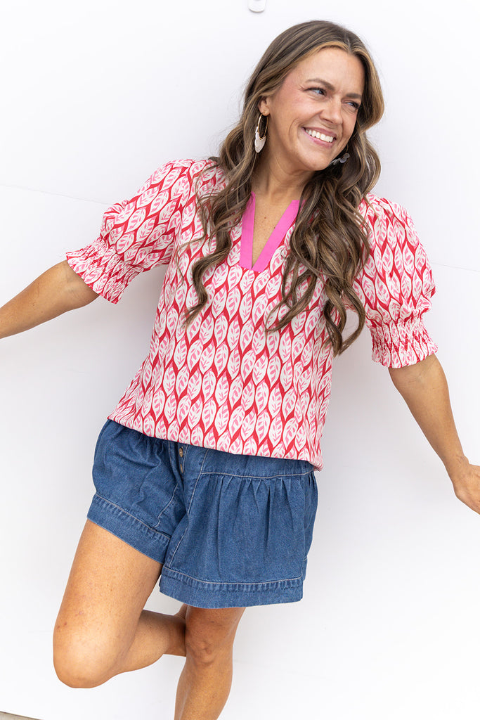 Anytime Soon Blouse - Pink