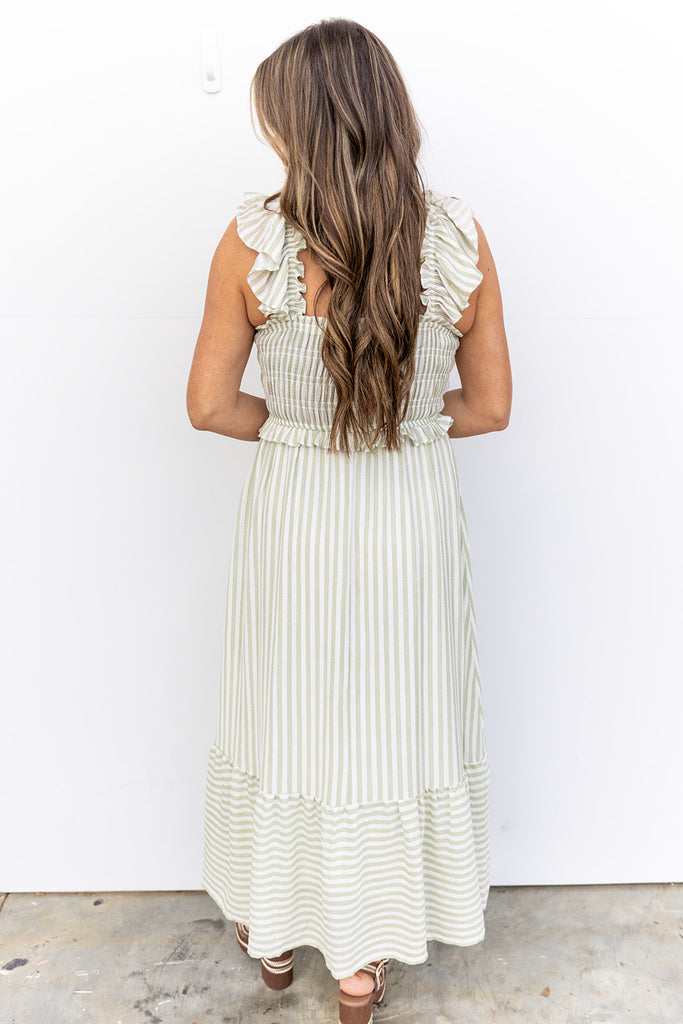 Bateman Midi Dress- Sage