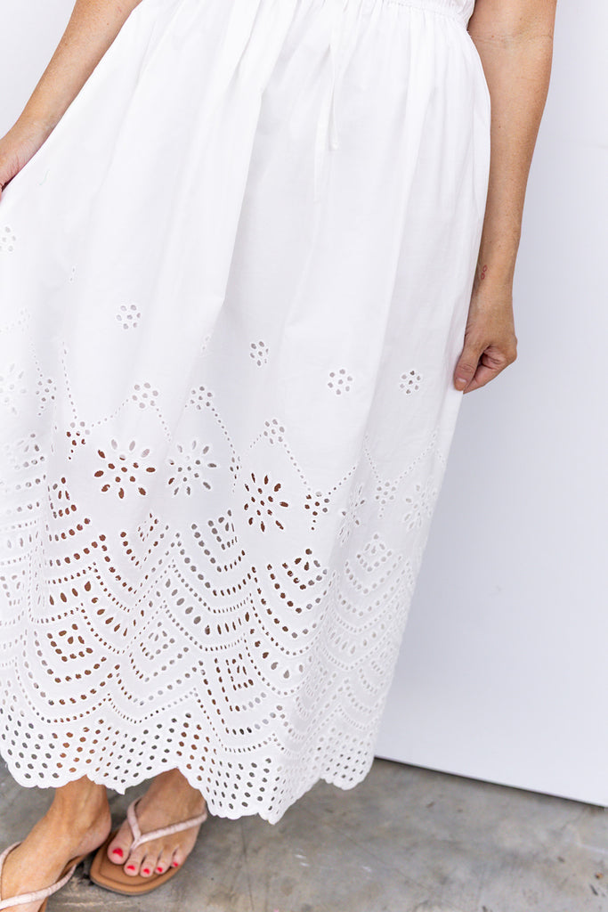 Change Of Heart Midi Dress - Off White