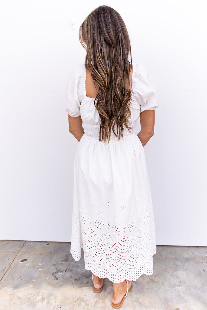 Change Of Heart Midi Dress - Off White
