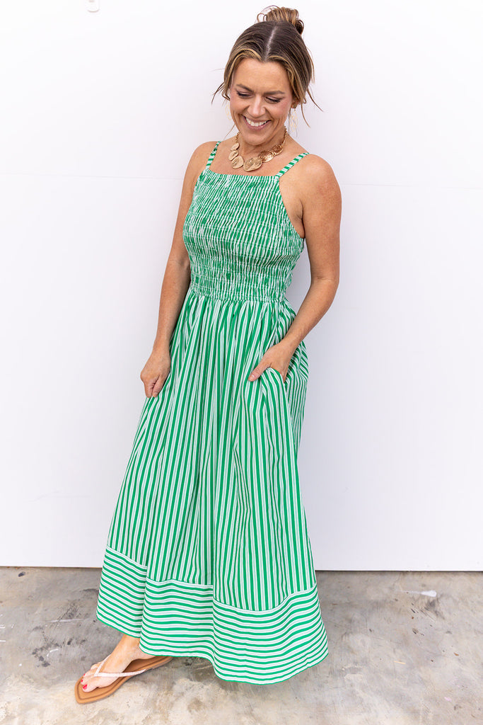 Lifestyle Midi Dress - Green