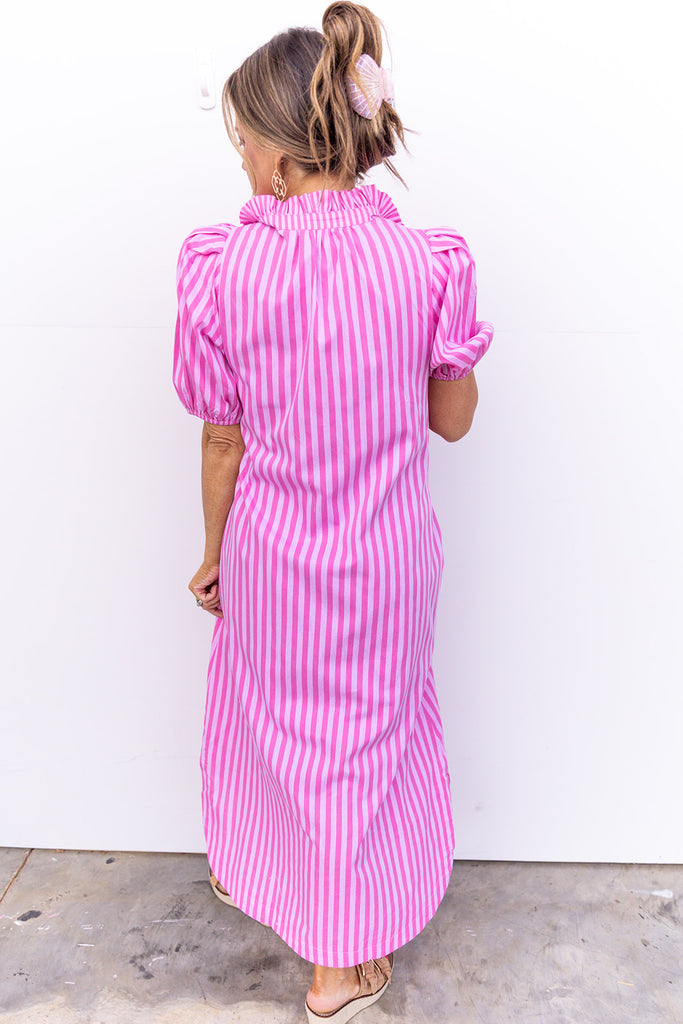 Every Little Thing Midi Dress - LT. Pink