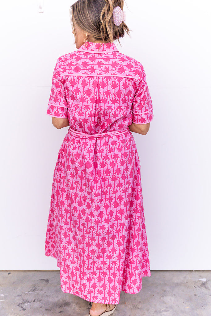 Glory Days Midi Dress - Pink