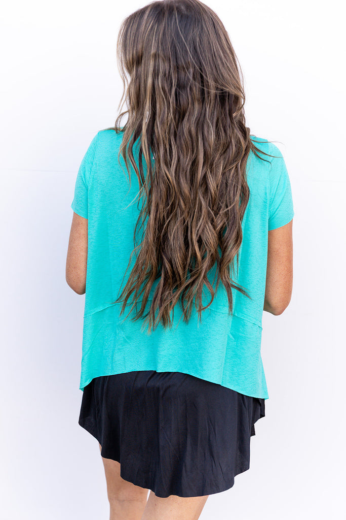 Shark Bite Top - Turquoise