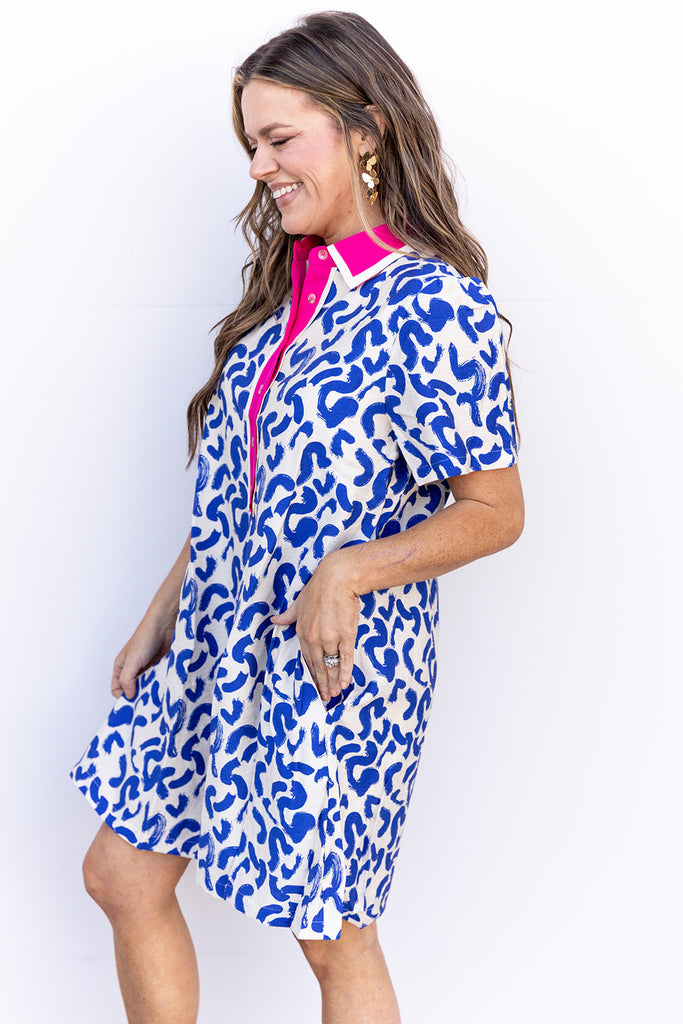 Tie The Knot Dress - Royal