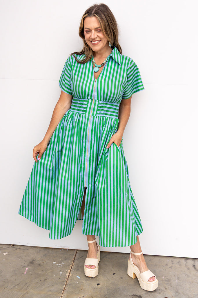 How Far Does Goodbye Dress - Green