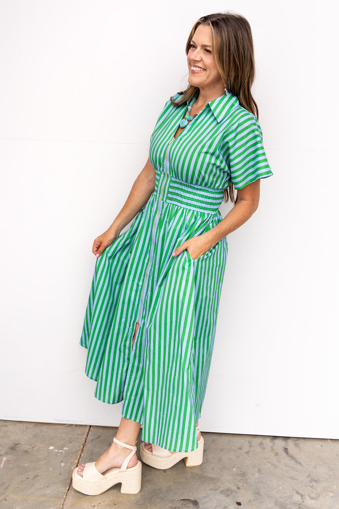 How Far Does Goodbye Dress - Green