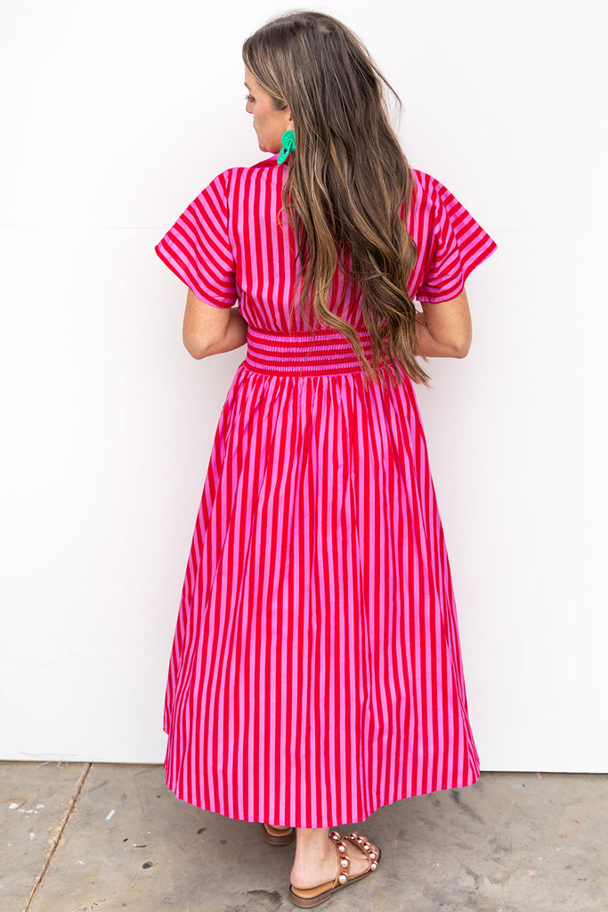 How Far Does Goodbye Dress -Pink