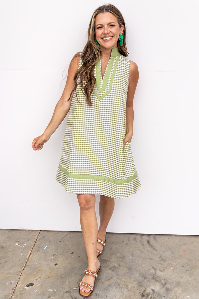 Don't Blame Me Dress - Matcha