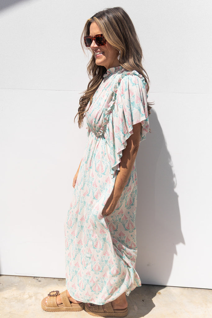 Send My Love Dress - Aqua Mix