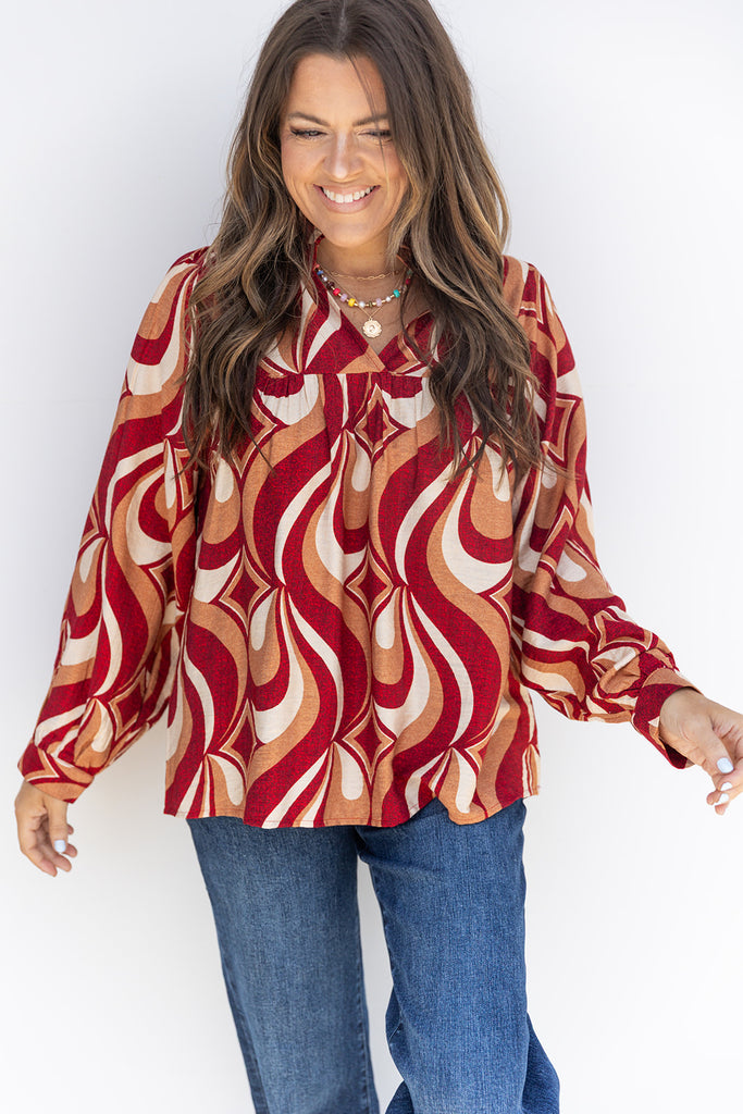 Here For Fun Top - Red