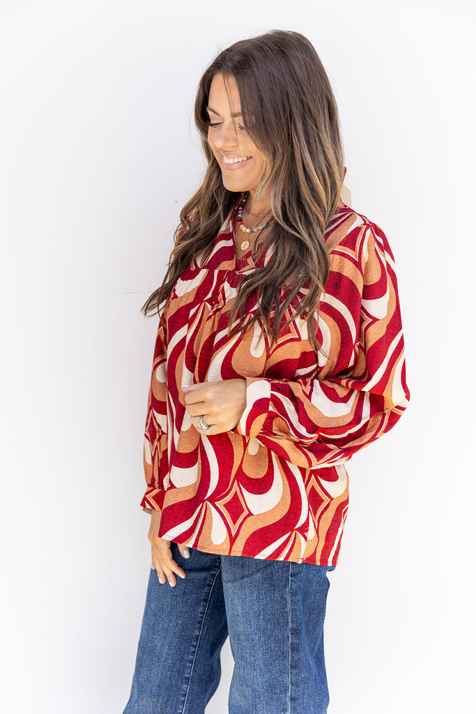 Here For Fun Top - Red