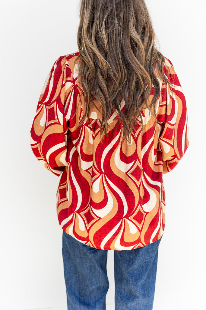 Here For Fun Top - Red