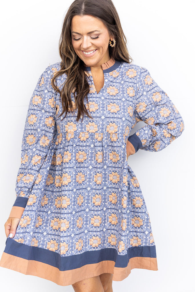 Terrific Timing Dress - Blue