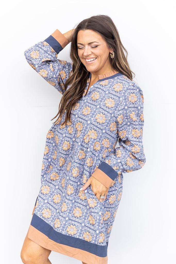 Terrific Timing Dress - Blue