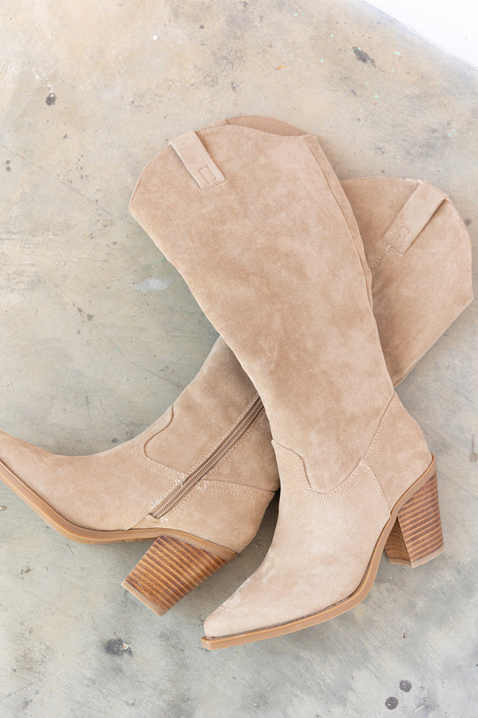 Mia Messini Suede Cowboy Boot