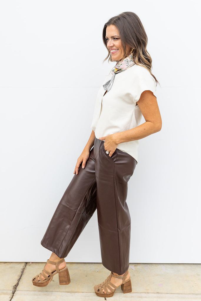 Cappucino Breeze Culottes- Brown