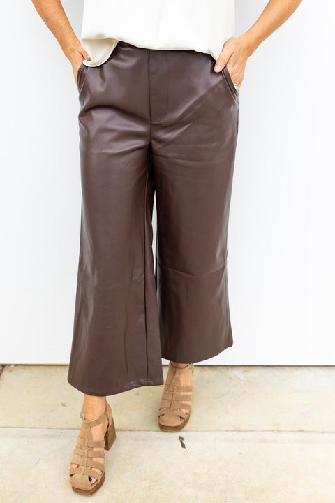 Cappucino Breeze Culottes- Brown