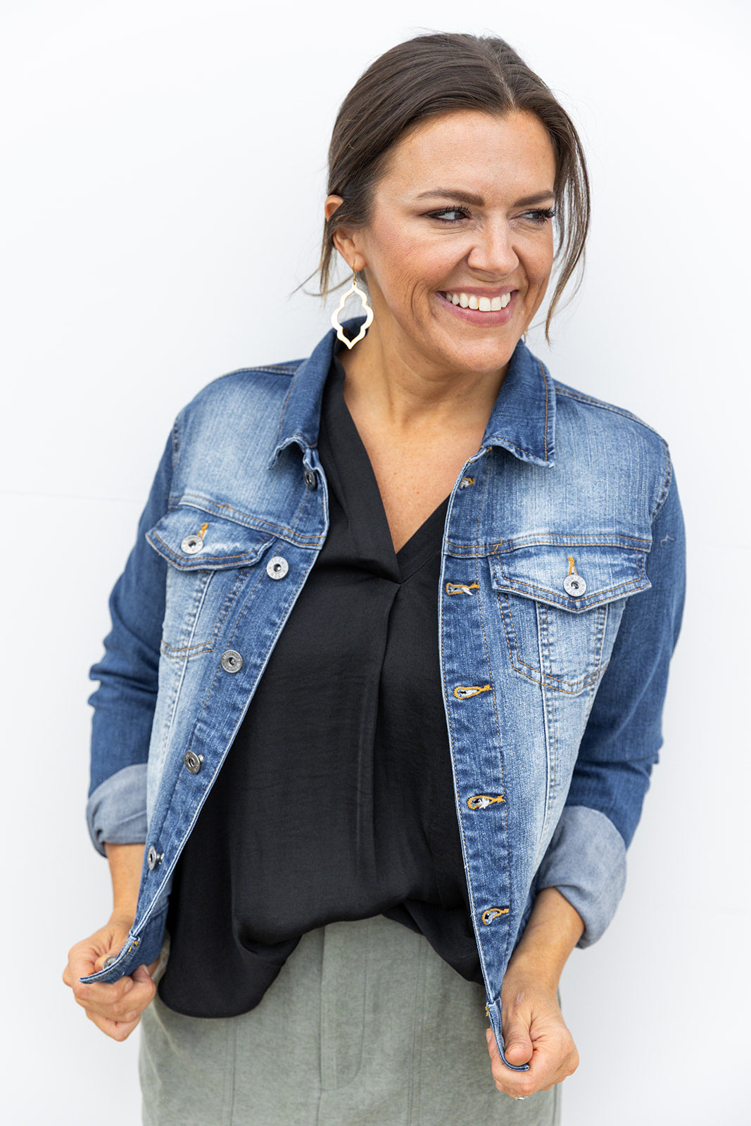 Daily Use Fitted Denim Jacket