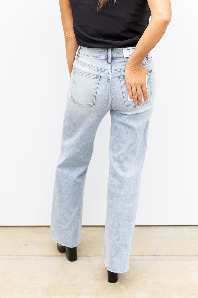 Polished in Pearls High Rise Denim