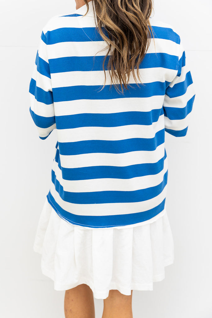Royal Stripes Tshirt Dress