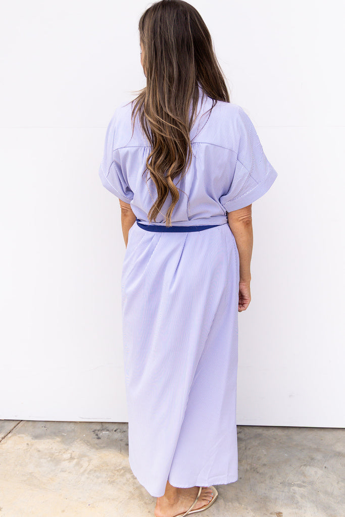 Little More Summertime Midi Dress - Blue