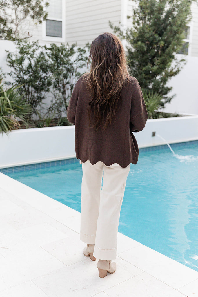 Mocha Made Me Sweater - Brown