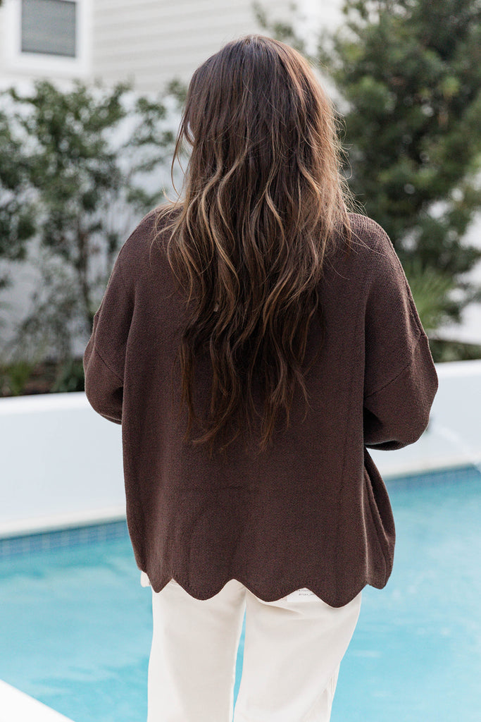 Mocha Made Me Sweater - Brown