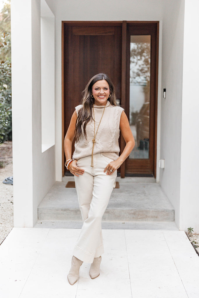 Sleeveless Serenity Sweater - Oatmeal