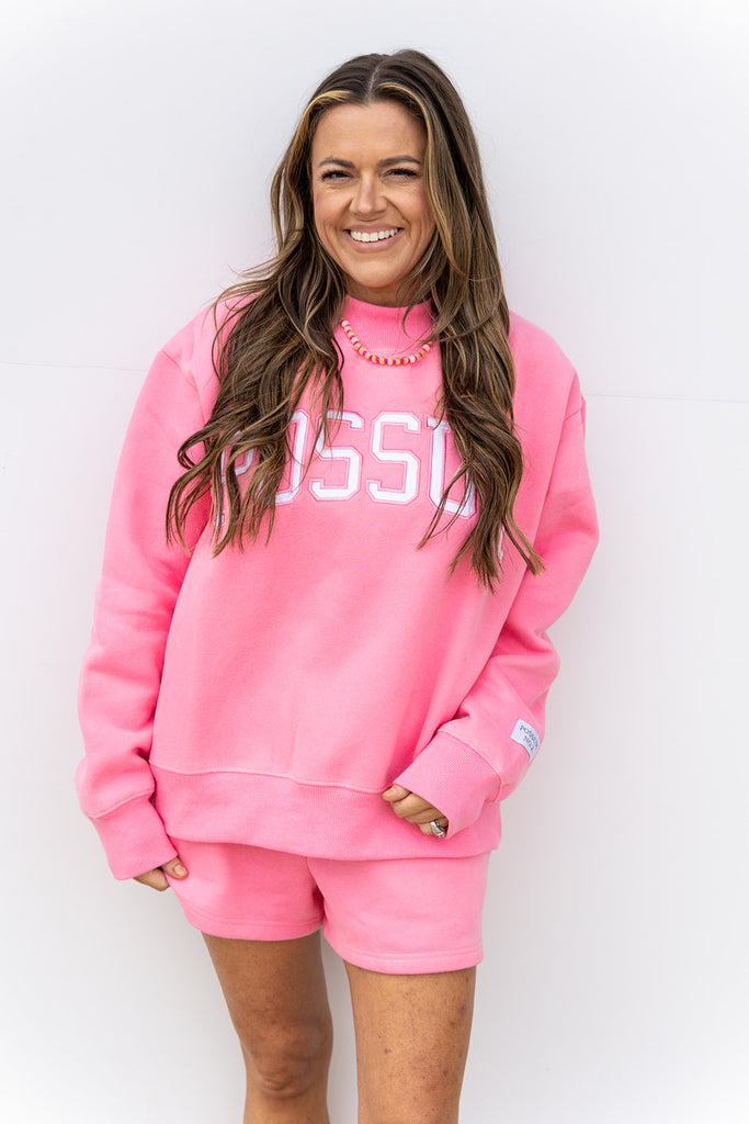Possum Mock Neck Set- Pink