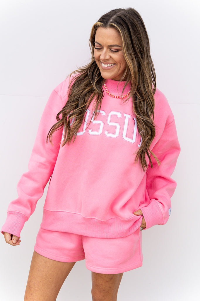 Possum Mock Neck Set- Pink