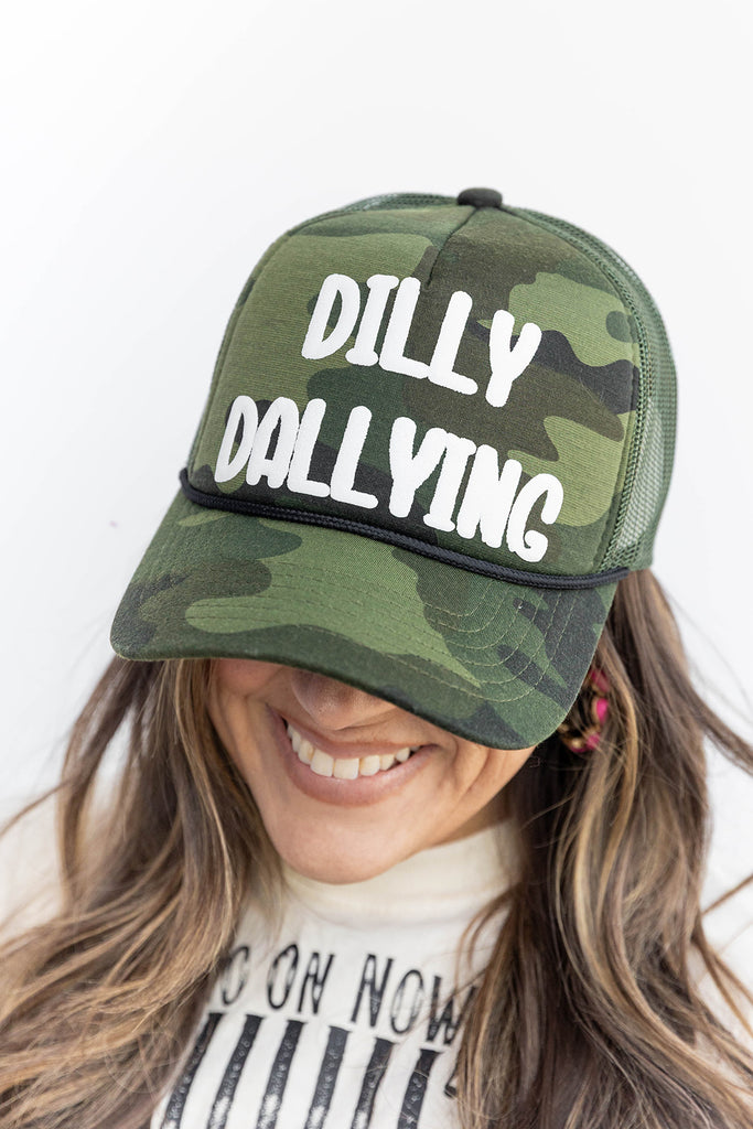 Dilly Dallying Camo C.C Trucker Hat