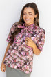 Move Over Mauve Floral Blouse