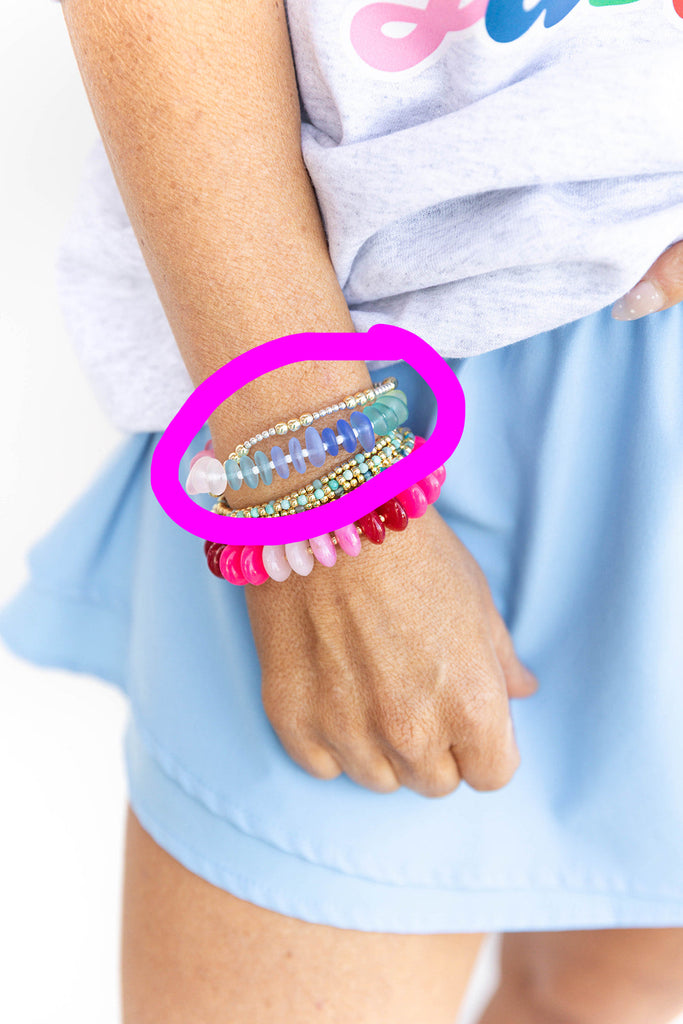 Fun Faux Stone Bracelet - Multi