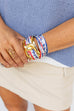 Serafina Scarf Bracelet - Navy Red Floral
