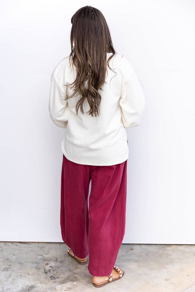 Saints Striped Top - Off White