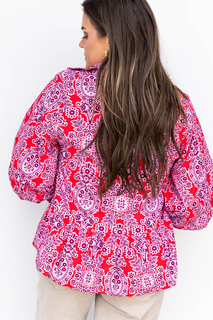 Paisly Pop Blouse