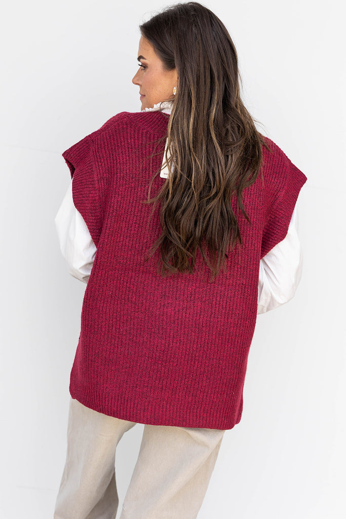 Invested in you Top - Wine - Short