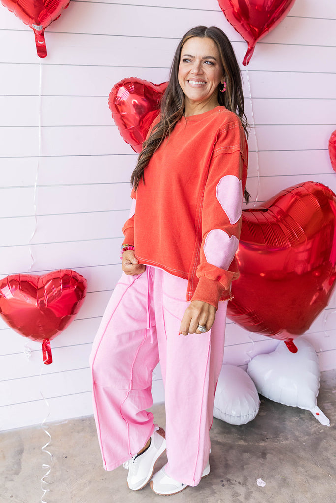 Lovebug Top - Red/Pink