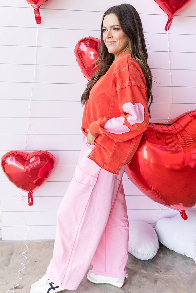 Lovebug Top - Red/Pink