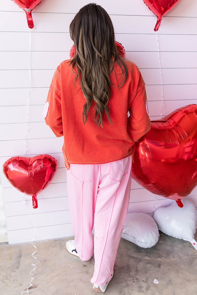 Lovebug Top - Red/Pink