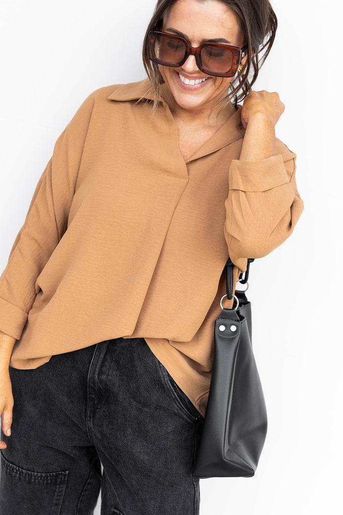 Coco Collared Blouse - Mustard