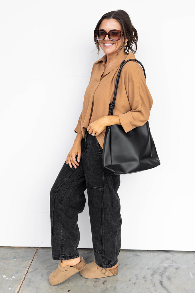 Coco Collared Blouse - Mustard