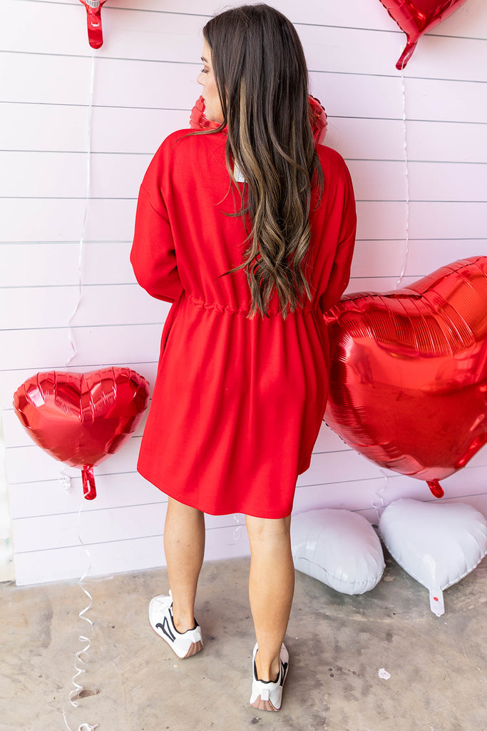 Cloud Comfort Dress - Red