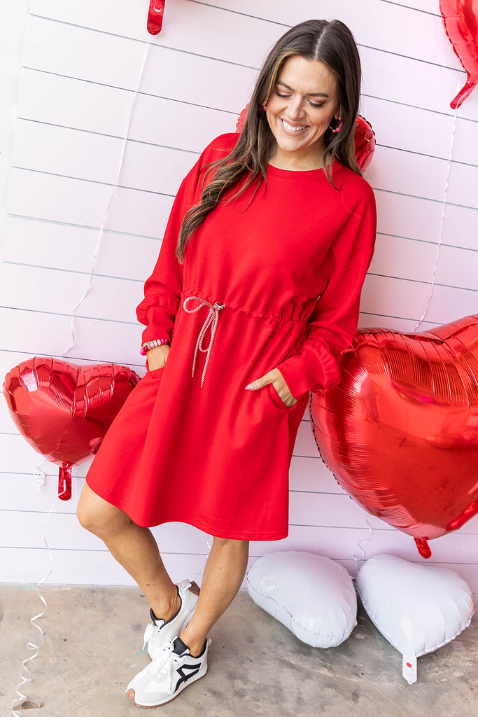 Cloud Comfort Dress - Red