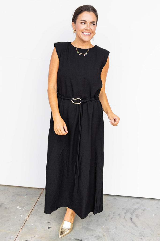 Just for tonight midi Dress - Black