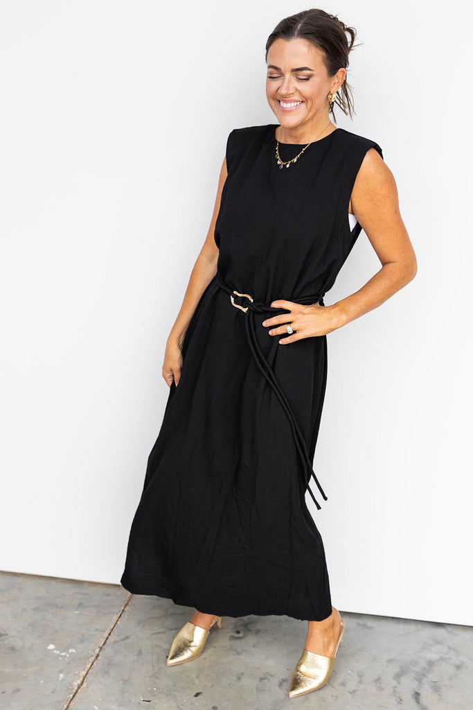Just for tonight midi Dress - Black